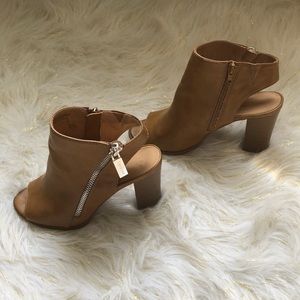 Express open toe booties
